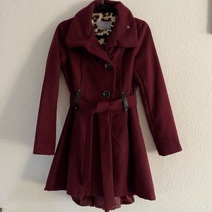 Women's Burgundy Coat